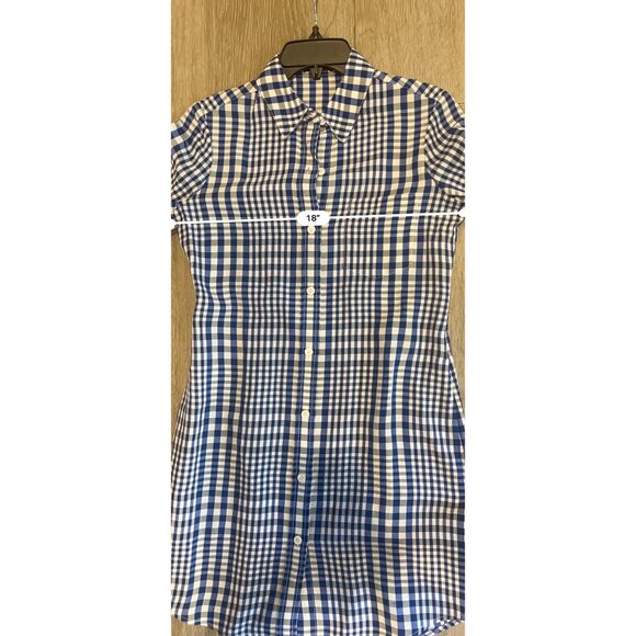 NEW THEORY Plaid Mini Shirt Dress SIZE 2 - Picture 8 of 10